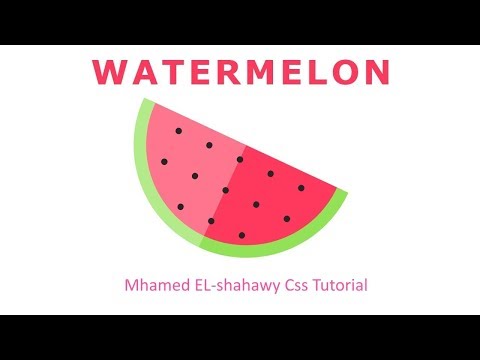 Pure Css Watermelon Shape