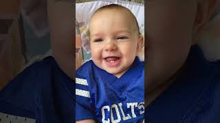 Adorable baby giggles 🥹