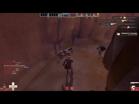 TF2 Medic thinks im a spy, gets backstabbed.