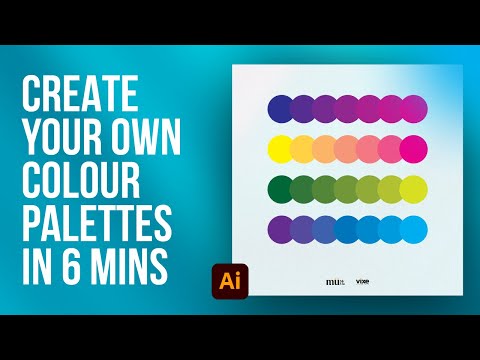 Auto Generate your own Colour Palettes in 6 Minutes | Adobe Illustrator Tutorial