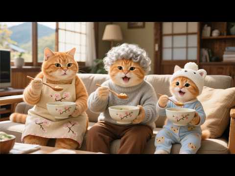 Mama Cat Takes Ginger Kitten Back to Her Hometown to Visit Grandma on New Year’s Day 🎊🐾 Compilation