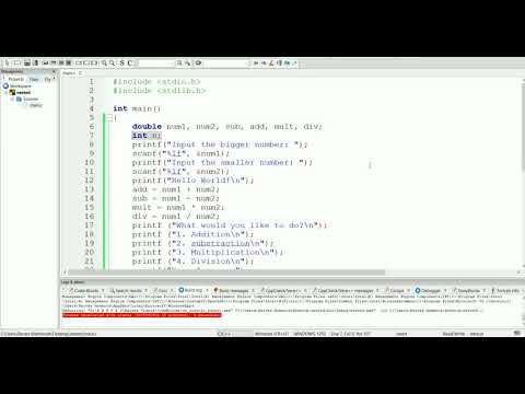 C Programming #8 - A Simple Calculator With C