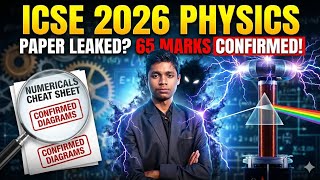 How to Score 80/80 in ICSE Physics 2026 | Chapter-wise Weightage & Most Repeated Questions