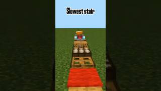 Slowest stairs #shorts #minecraft