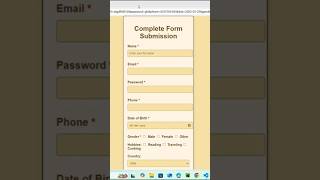 Form building using html and css | watch full video #htmlform #htmleditor #cssfilters  #htmlpro