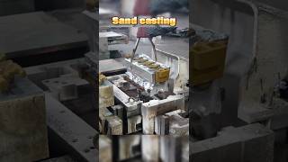 Sand casting #autoparts #engineblock #casting