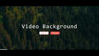 full Screen Video Background using HTML & CSS ||  quick tips and tricks