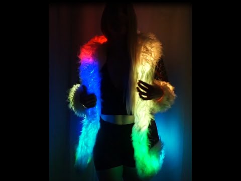 LED Clothing Fur Coat Light Up Jacket