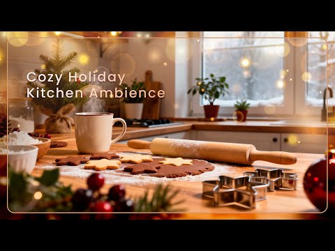 Cozy Holiday Baking Ambience 🍪✨ | Warm Kitchen Sounds & Relaxing Music
