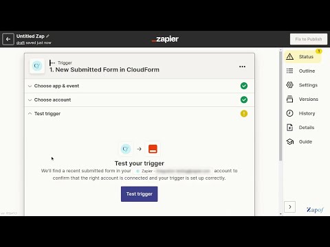 Zapof Forms apps integration using Zapier
