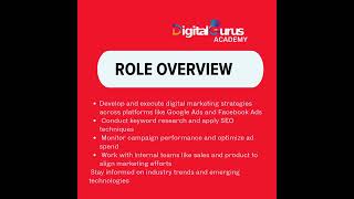 Digital Marketing Job in Surat | Red & White Education | 1–3 Yrs Exp | ₹3–4 LPA