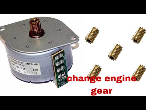 How to change engine/moter gear without gearpully HP M1005 printer repairing video
