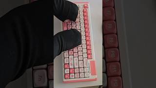 ASMR Unboxing pink keyboard ❤️ Not a paid promotion #asmr #keyboard #asmrkeyboard #unboxing