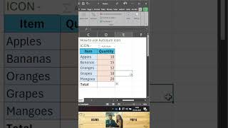 Excel Total Auto sum #ExcelAutomation #ExcelFast #ExcelData #ExcelLearningTips #ExcelMadeSimple