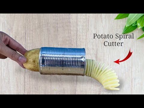 Make An amazing Spiral Potato Cutter