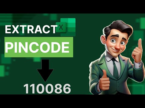 Can't Handle flash fill ! Extract Pincode in Excel 2024 !