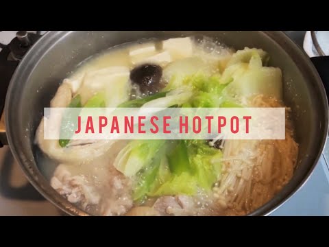 Japanese Hot Pot (Nabe)/ Cooking from Shopping to Eating!