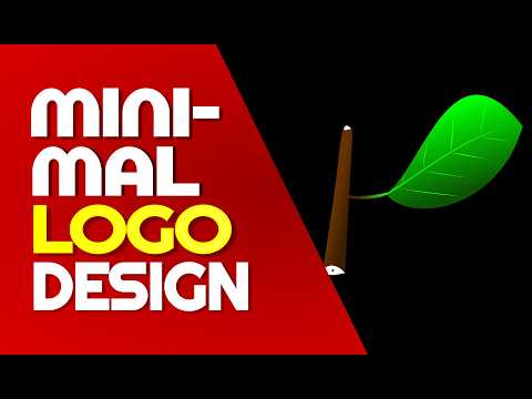 How to Design a Clean Minimal Leaf Logo in Vector | Professional Logo Tutorial