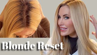 My At-Home Blonde Reset | Fixing Yellow Tones & Prioritising Hair Health