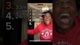 5 ishowspeed Milestone celebration 🎉 #ishowspeed #celebration #edit