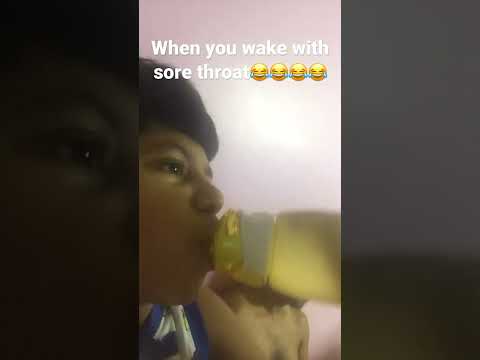 When you wake up sore throat 😂🤣