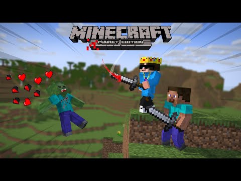 FIRST DAY IN MINECRAFT POCKET EDITION WITH BROTHER (HINDI)