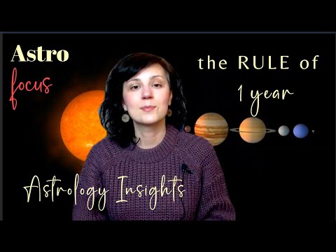 #astrology RULE of ONE YEAR
