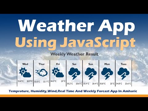 Build a Weather App with JavaScript: Step-by-Step Tutorial #Andmta_tube