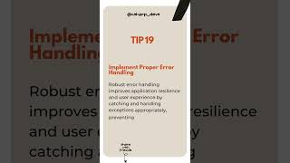 Implement Proper Error Handling #dotnet #dotnetprogramming #csharp