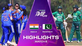 Highlights | Match 6 | India 'A' v Pakistan 'A' | DP World Women's Asia Cup Rising Stars 2026