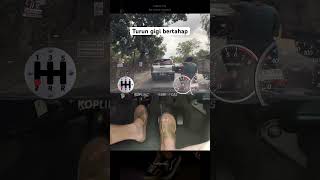 Turun gigi bertahap #learntodrive #automobile #beginnerdriver #driver