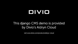 django CMS - Aldryn Explorer tour 2 - Example content