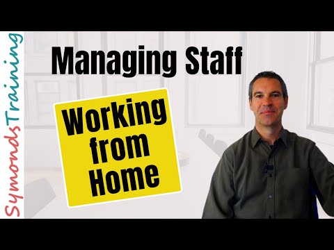 Managing Staff Working From Home