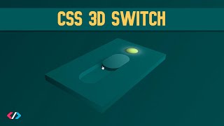 3D Switch Button with Just HTML, CSS | No JS | Pure Frontend Magic ✨