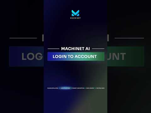 How to log in to your Machinet AI account