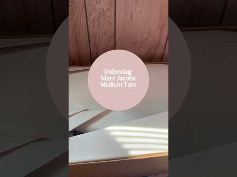 Your Perfect Everyday Bag: Marc Jacobs Medium Tote #unboxing #asmr