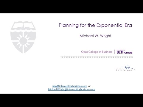 Planning for the Exponential Era with Michael Wright
