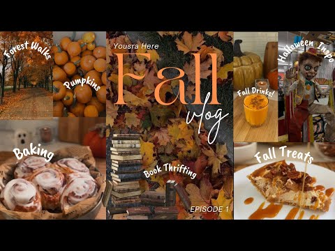 the ultimate fall vlog 🍂🕯️ baking, fall drinks, forest walks & halloween inspo
