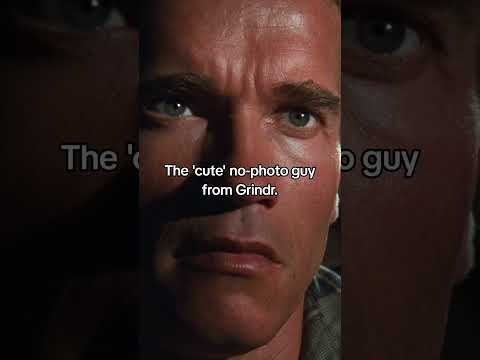 The 'cute' no-photo guy from Grindr.-  Total recall