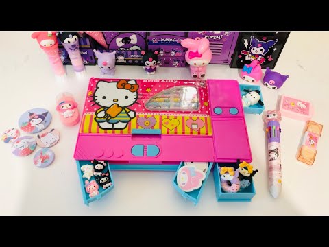 ASMR Filling my Jumbo Pencil Box with Cute Stationery 🩷 #sanrio#stationery