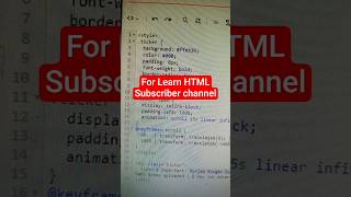 #HTMLlearn #shorts #viralviral #education @programmingwithmosh @careerp