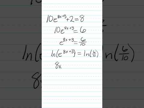 How to Solve Exponential Equations  - EASY!! #shorts #mathematics #exponentialequations