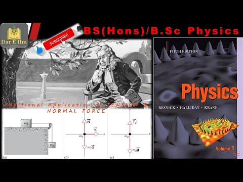 Newton's Law and connected objects | TENSION FORCE | MECHANICS | Halliday, Resnick, Krane | BS(Hons)