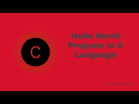 My first C program-Hello World Program
