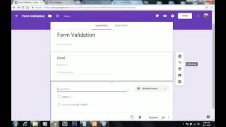 How to use google forms Data Validation.