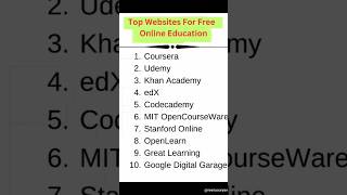 Top Free Online Learning Websites 🔥 | Free Courses with Certificates 🎓 | Skill Upgrade 2025
