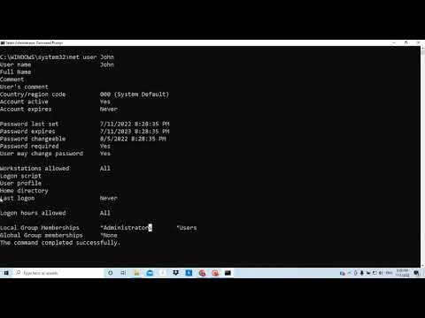 Add and delete users using the Command Prompt (CMD) in Windows #Windows #users