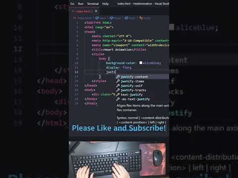 ASMR Programming - Heart Animation with CSS - No talking