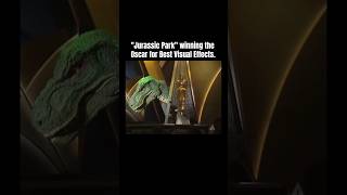 "Jurassic Park" winning the Oscar for Best Visual Effects.