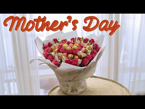 DIY Chocolate and Flower Bouquet for Mother’s Day | Easy & Beautiful Gift Idea!